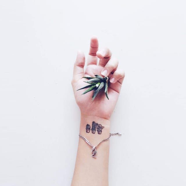 Cute and Small Cactus Tattoos  Tattoodo