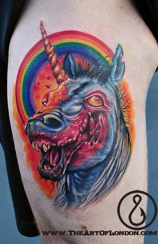 unicorn tattoo for men