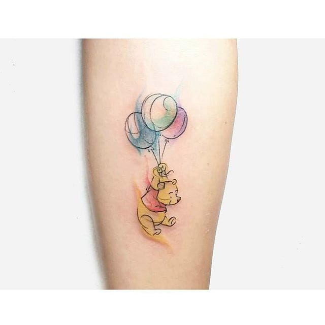 Small Winnie the Pooh tattoo  Disney tattoos Bear tattoo designs Tattoos