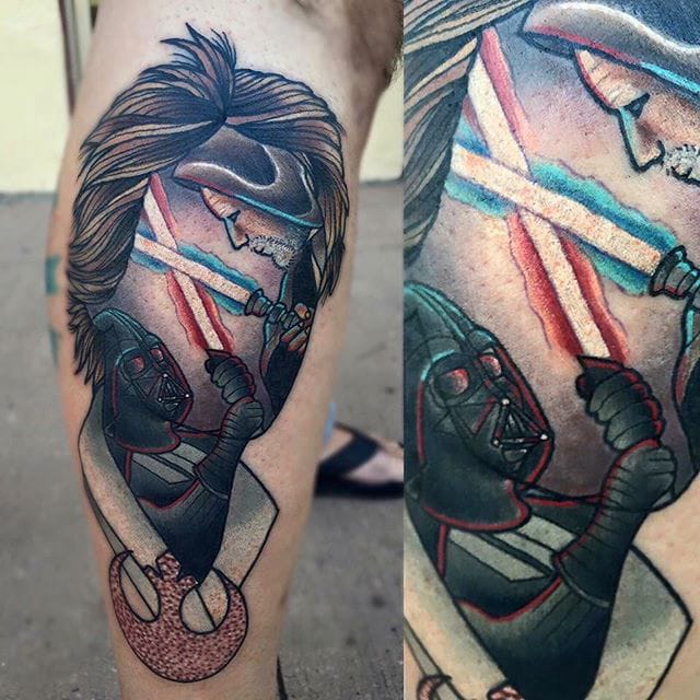 Luke Skywalker by Jay Joree (via IG-jayjoree) #surreal #portrait #character #color #StarWars #LukeSkywalker #JayJoree