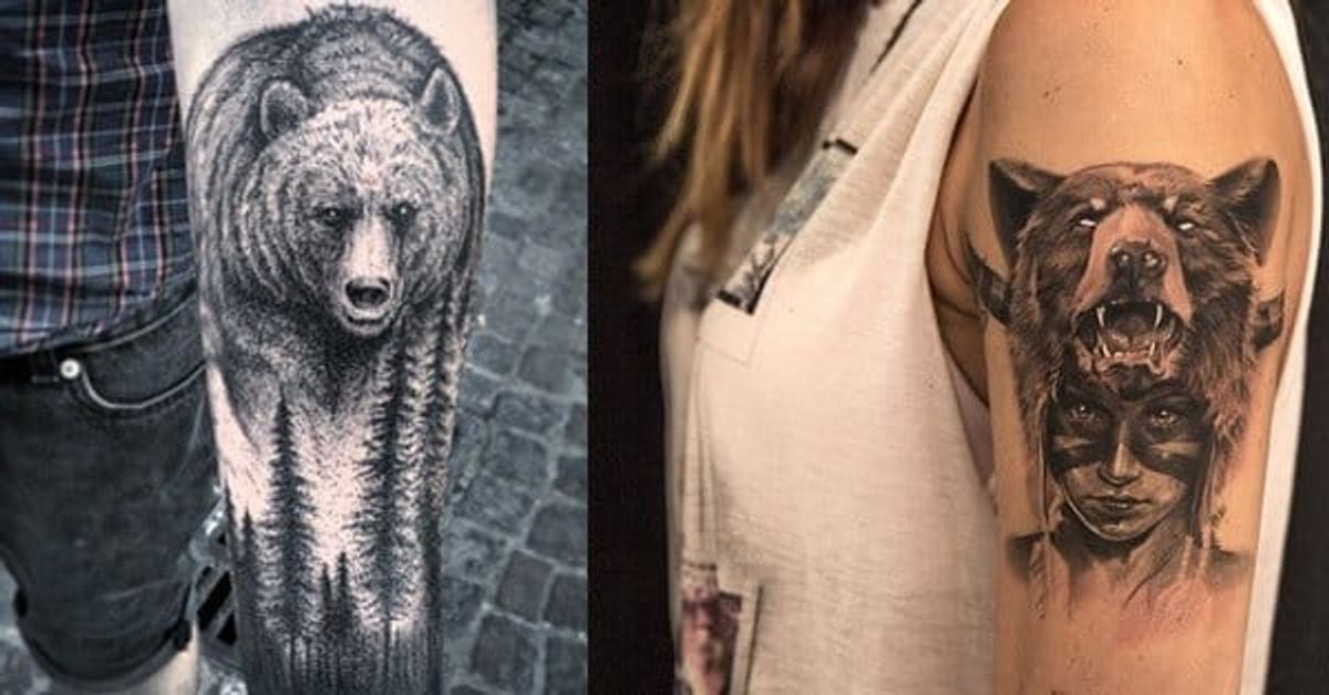 40 Bold and Brazen Bear Tattoos • Tattoodo