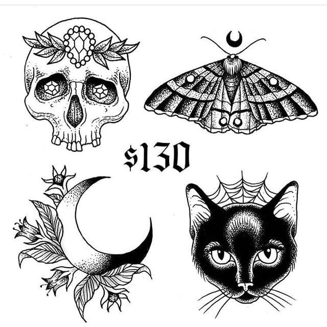 Friday the 13th Tattoo Flash Sheets All of these designs are available for  40 They are 23 inches in size Arms and legs only Black  Instagram