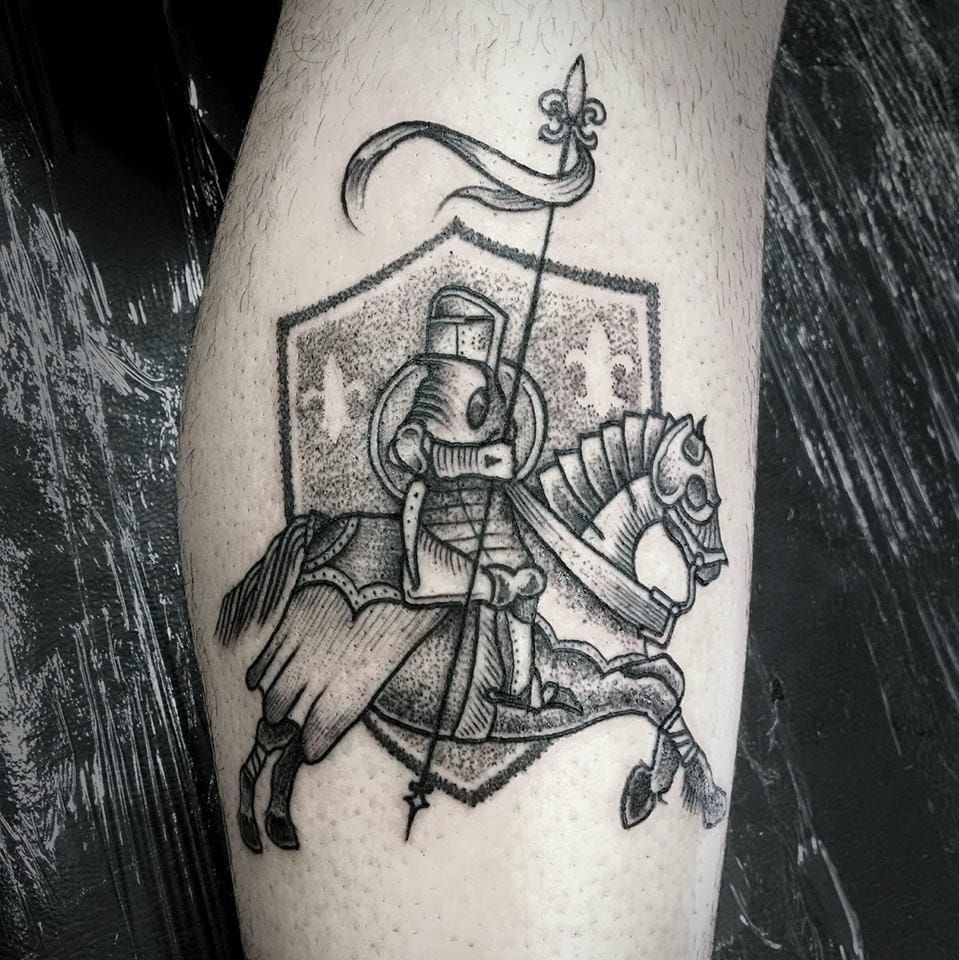 Nice looking dotwork piece by André Cast.