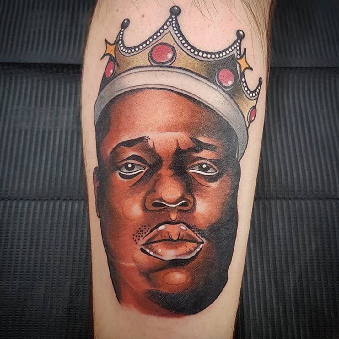 Tattoos Dedicated to The King of New York, Biggie Smalls • Tattoodo