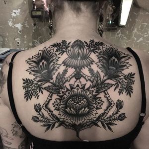 Tattoo uploaded by Alex Wikoff • Collarbone Flowers by Lauren Vandevier ...