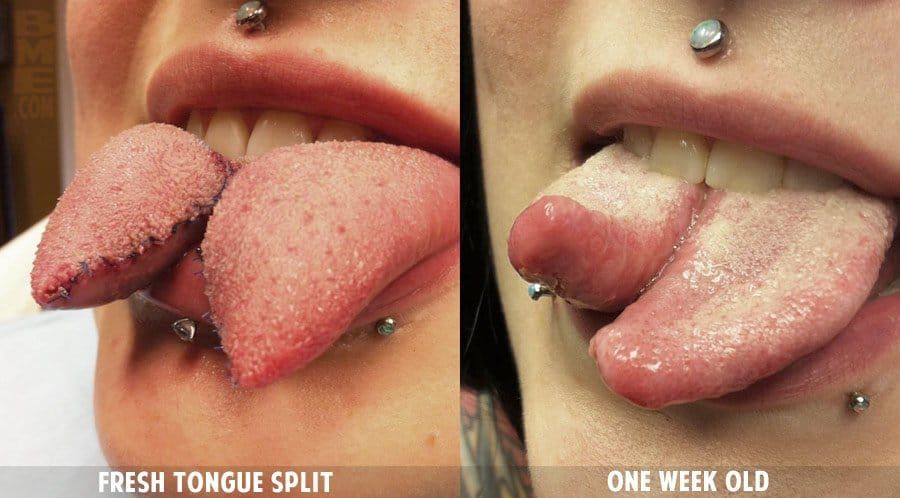 Middle split of tongue in How To