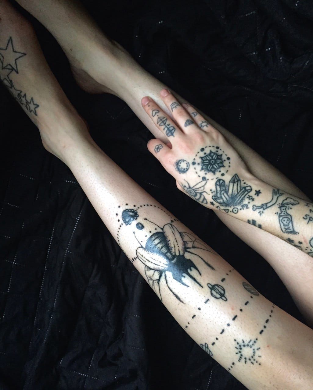 Lovely Floral Tattoo On Ankle