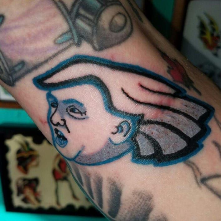 Tattoo uploaded by Hawk Love  Philadelphia Eagles tattoo done the other  night  Tattoodo