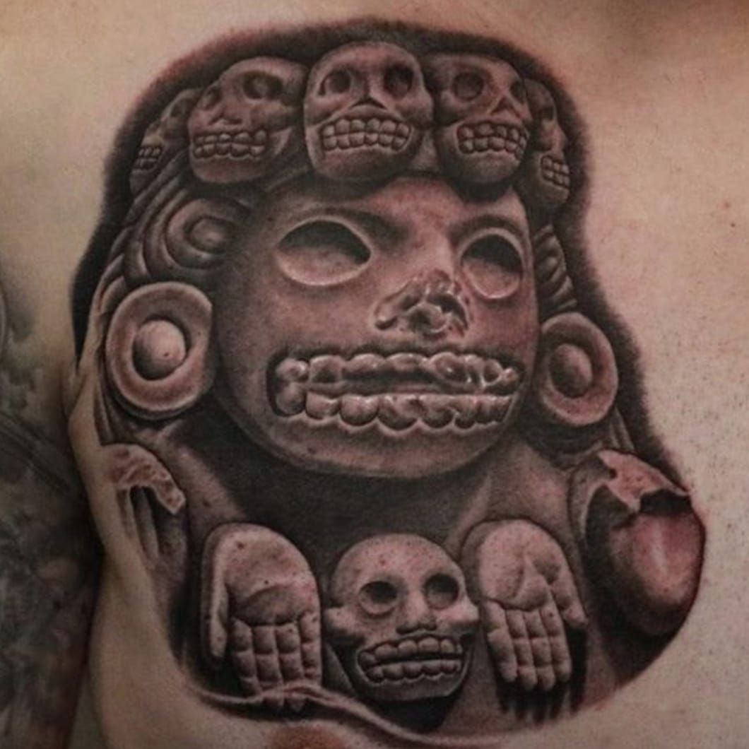 MrTopz Mictlantecuhtli Aztec God  Pacific Ave Tattoo  Facebook