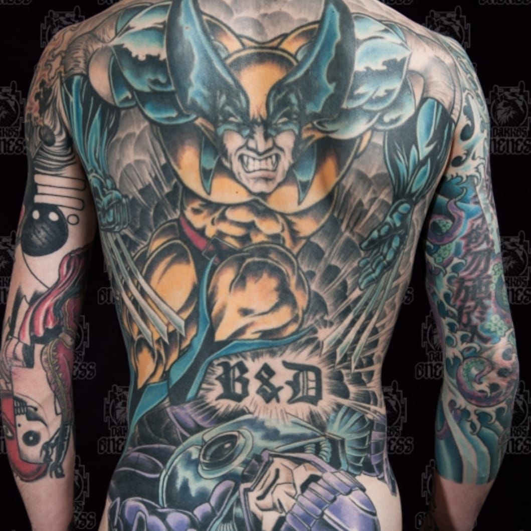 Deadpool vs Wolverine tattoo by Ad Pancho  Photo 31923