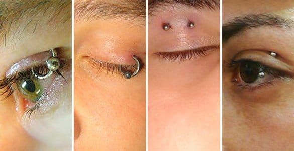 eyelid piercing