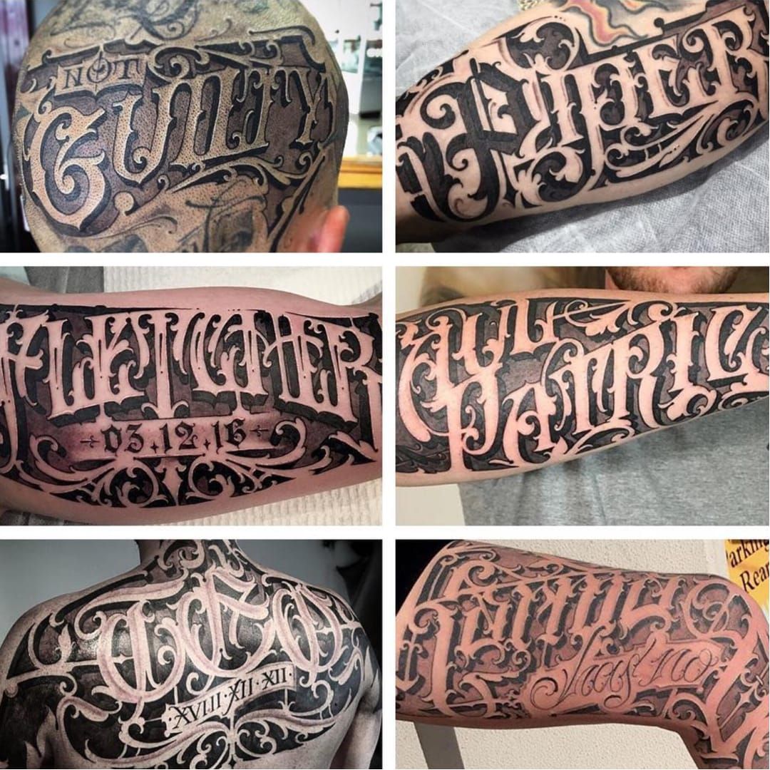 Lettering Tattoos by KK  ChampaignUrbana Illinois  Paign City Tatt