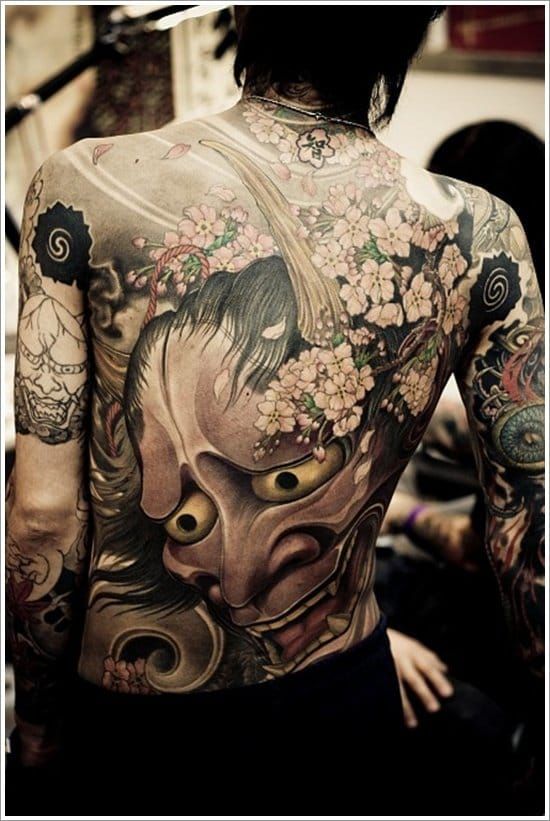 Premium Photo  Male model of a yakuza man with a tattoo