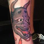A tebori style hannya mask by Hide Ichibay (IG—hide_ichibay). #hannyamask #HideIchibay #Irezumi #Japanese #traditional