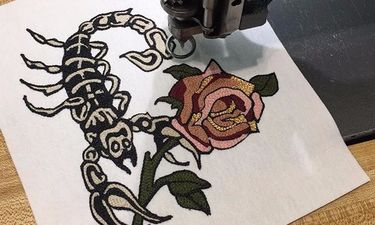 Old English Rose is Not Your Grandmother's Embroidery