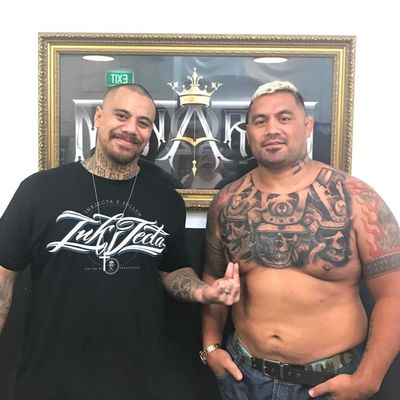 UFC Fighter Mark Hunt Gets a Haunting New Chest Tattoo