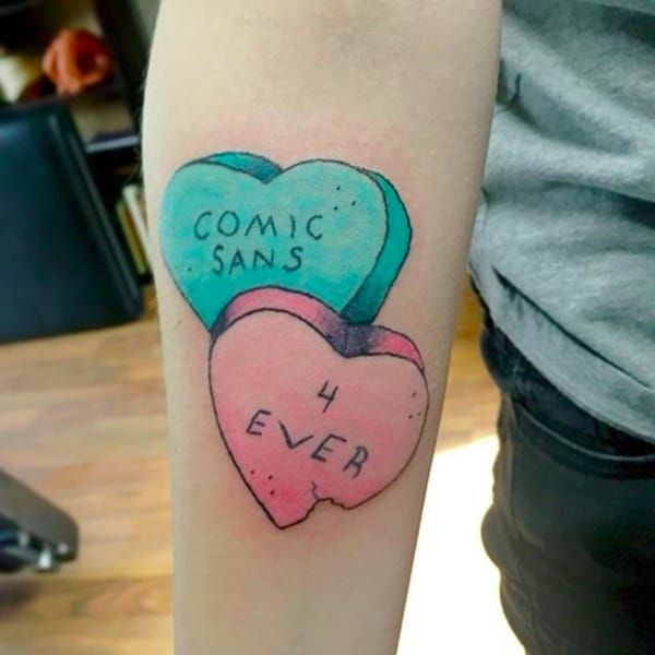 We live in a world with comic sans tattoos