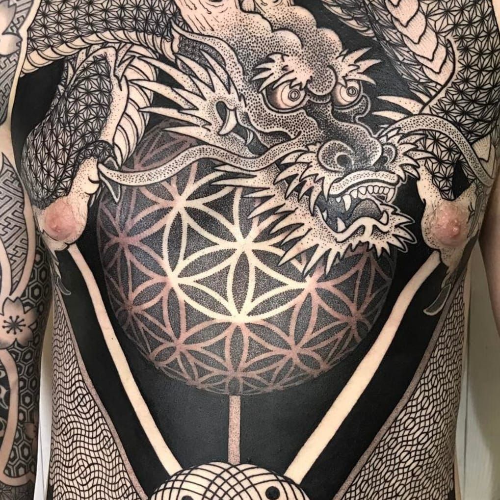 Tattoos of the Flower of Life — the Symbol for Human Consciousness • Tattoodo