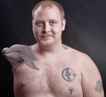 Dolphin 3D tattoo #dolphin
