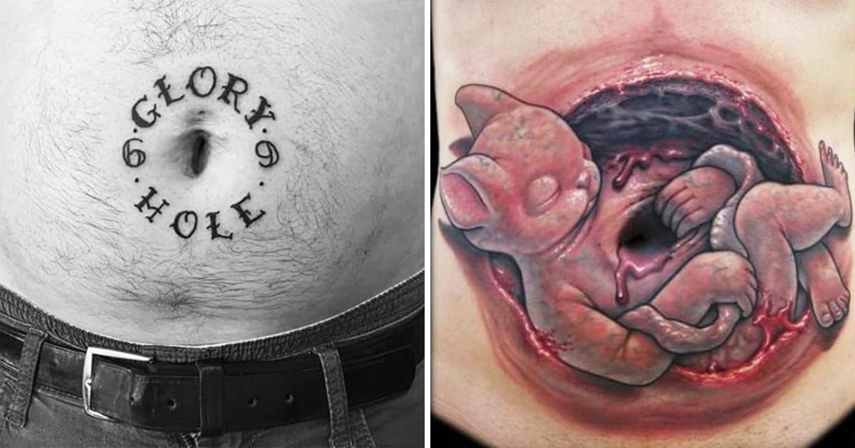 Belly Button Tattoos, Because Piercing Them Stopped Being Cool In 1998 •  Tattoodo