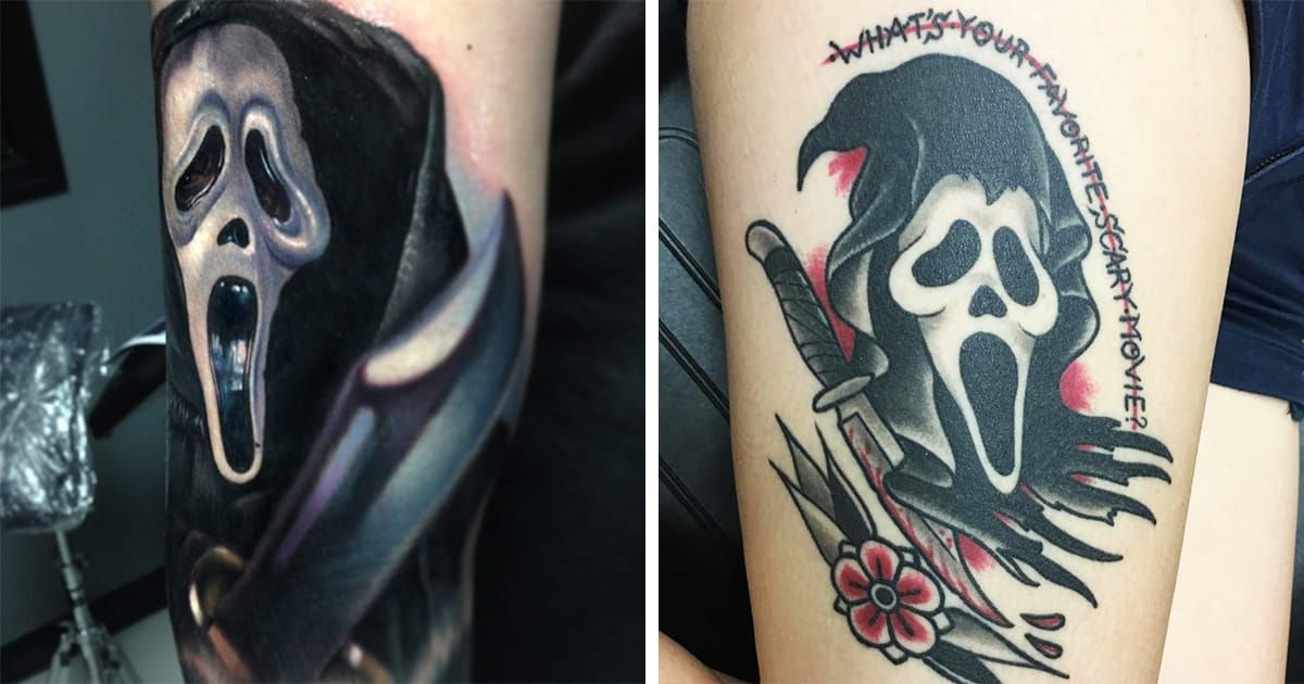 Ghostface Tattoos and the Value of Watching Drew Barrymore Die • Tattoodo