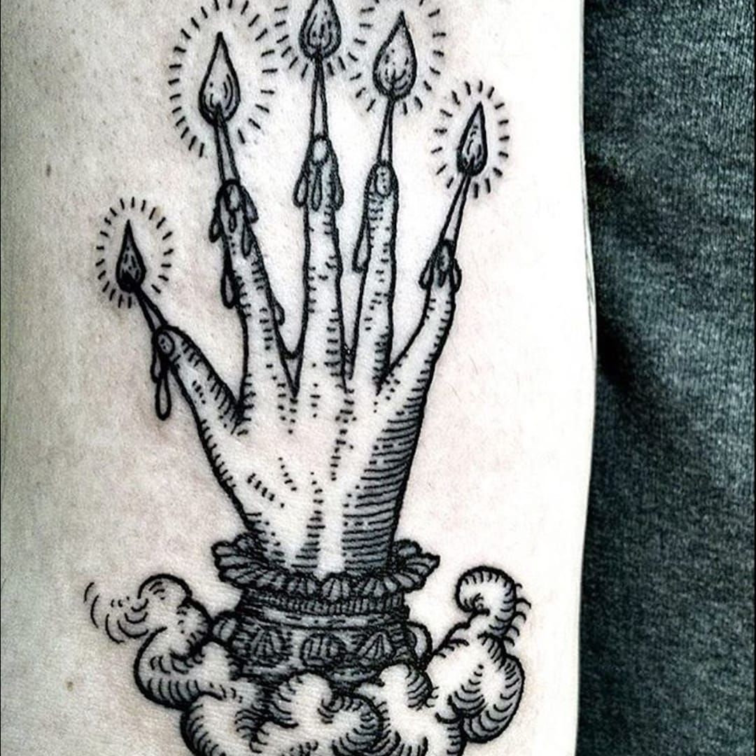 The Bewitching Power of Hand of Glory Tattoos  Tattoodo