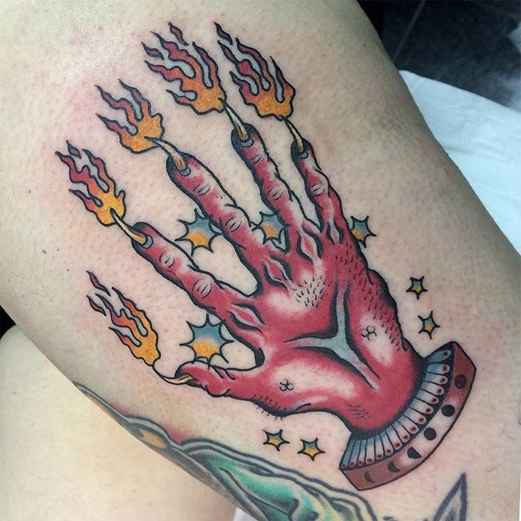 Tatuaggio Hand of Glory by Mattia Sterzi tattoo  Voodoo tattoo Tattoos  Old tattoos