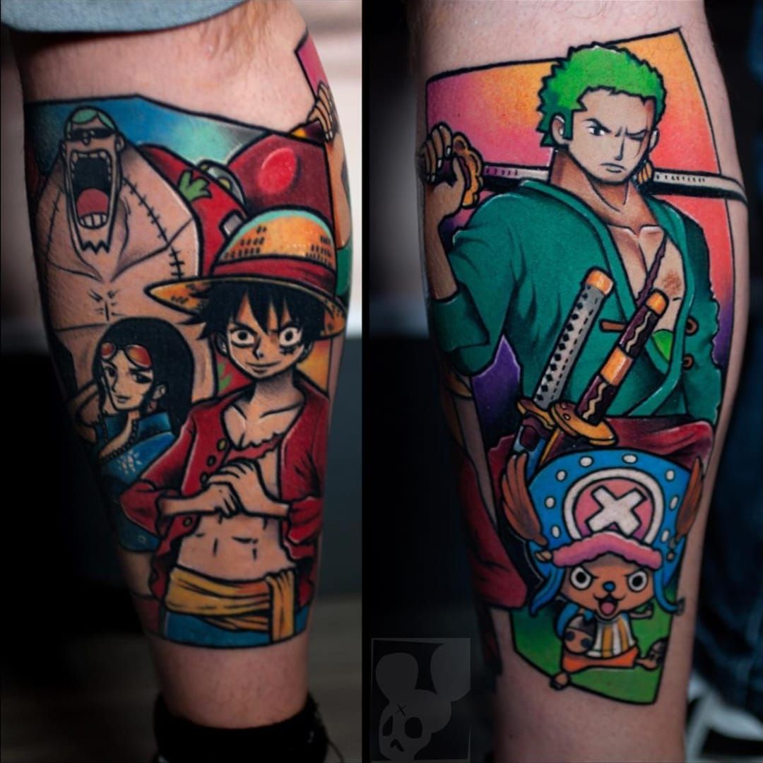 1ANIME TATTOO PAGE on Instagram onepiece tattoos done by  nawatattooer To submit your work use the tag animemasterink And dont  forget to share our page