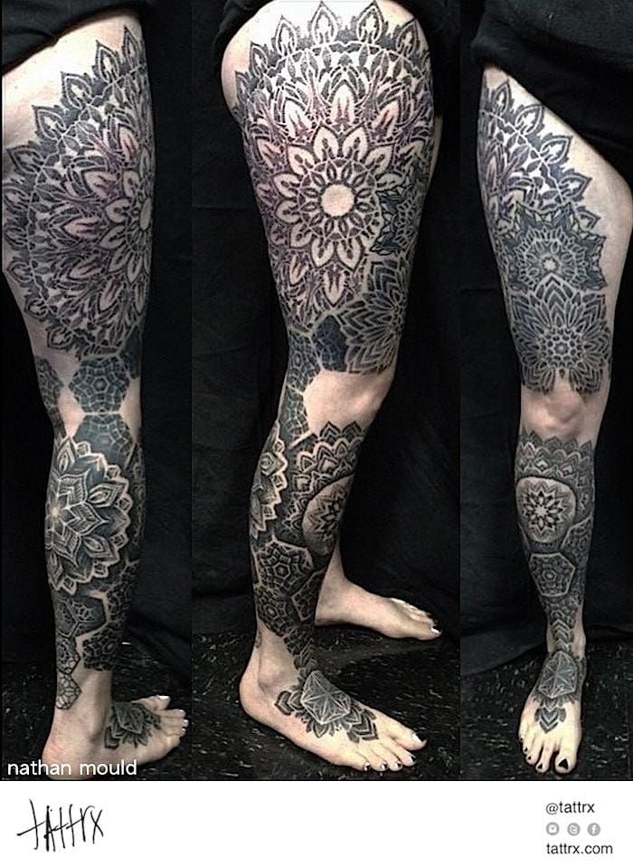 Inspirations for Full leg tattoos for men