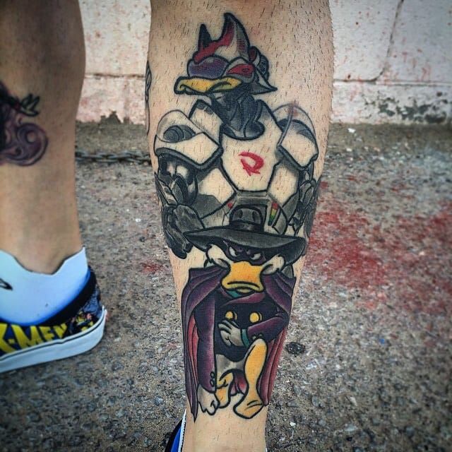 Pain Magazine  Darkwing Duck tattooed by Sergey Shanko  Facebook