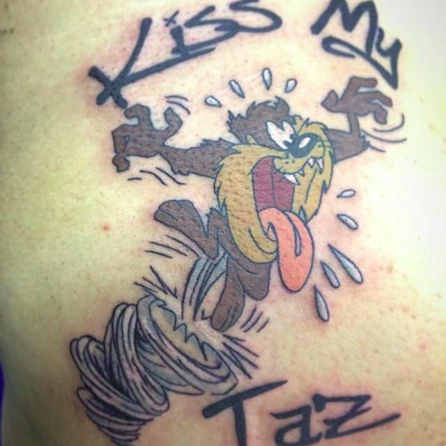 These Tasmanian Devil Tattoos Are a Tornado of Excellent Taste • Tattoodo