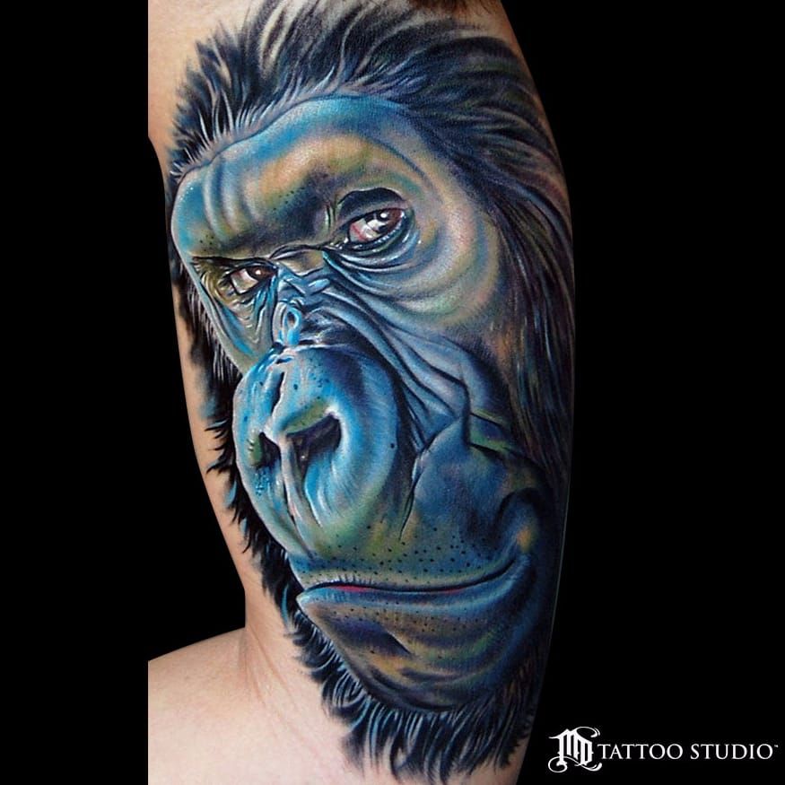 Gorilla Tattoo Stickers for Sale  Redbubble