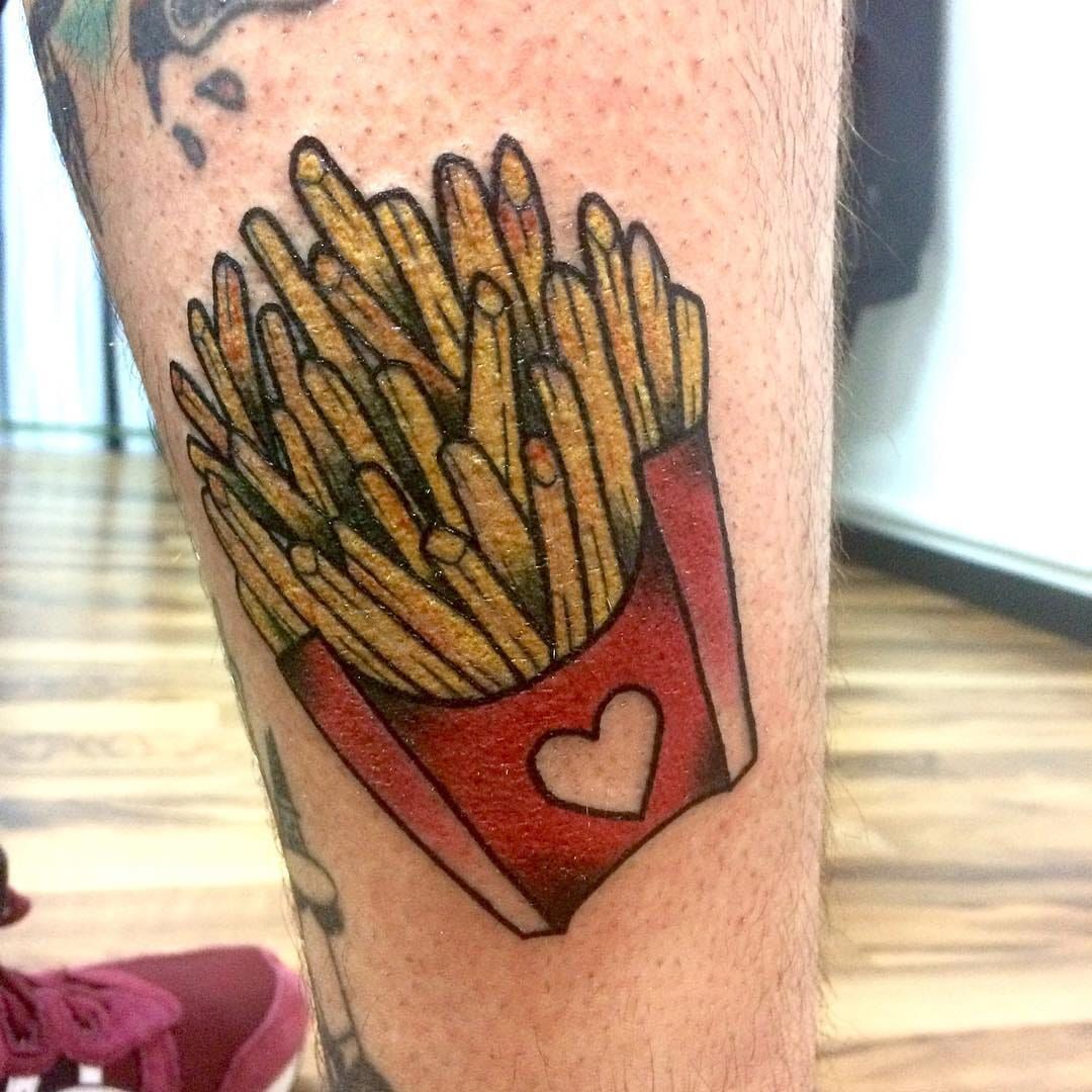 Food Tattoos  Here are some french fry tattoos for the guy who