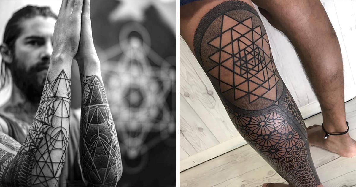 Sri Yantra Tattoos and The Beauty of the Three Worlds • Tattoodo