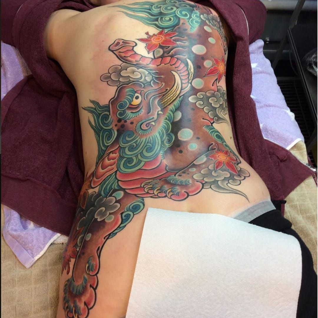 Colour Tonz Tattoo  Demon Angle battle Back piece  Facebook