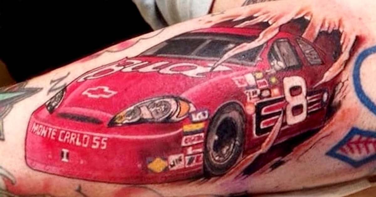 Crossing The Finish Line With NASCAR Tattoos • Tattoodo Crossing The Finish Line With NASCAR Tattoos • Tattoodo