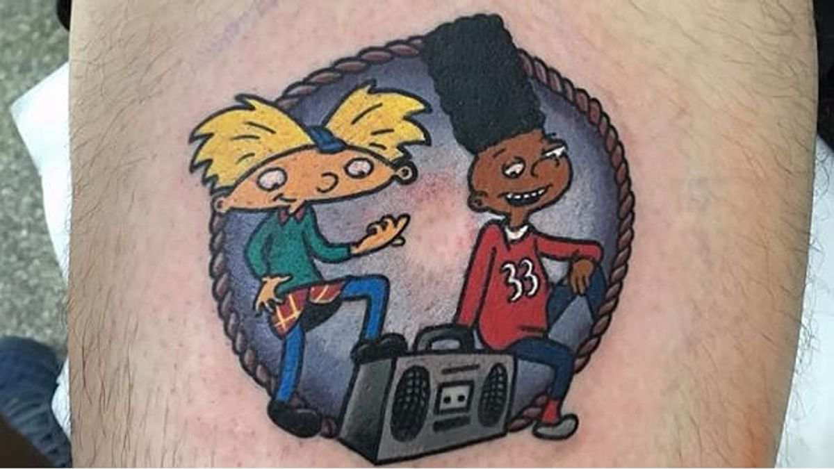 Hey, Arnold! Tattoos of Everyone's Favorite Football Head • Tattoodo