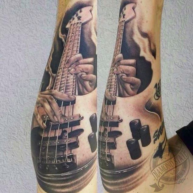 All About That Bass Guitar Tattoos  Tattoodo