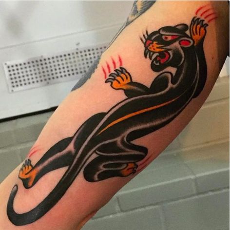 The Wild History Behind Traditional Panther Tattoodo