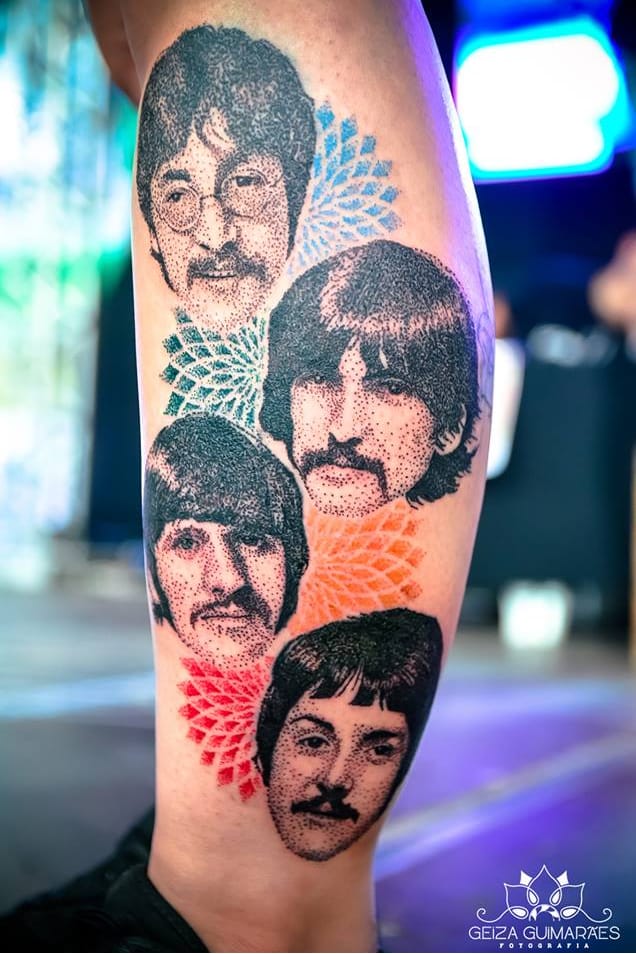 Os Beatles #DiegoCurcio #brazilianartist #tatuadoresdobrasil #brasil #brazil #pontilhismo #thebeatles #beatles #banda #band #rock #musica #music #PaulMcCartney #ringostar #georgeharrison #johnlennon #dotwork