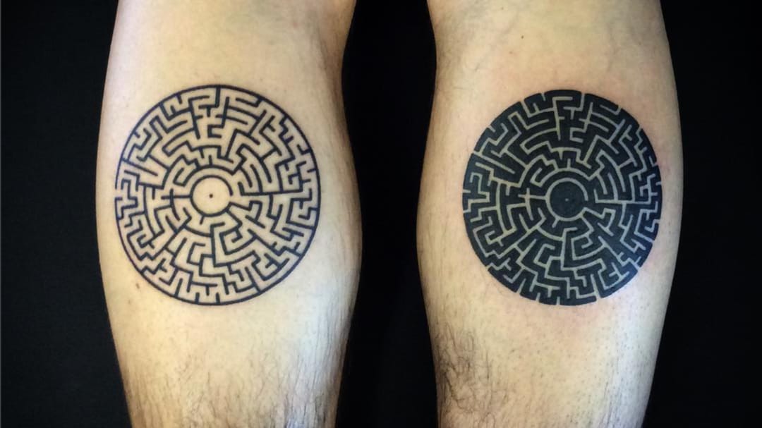 1227 Maze Tattoo Images Stock Photos  Vectors  Shutterstock