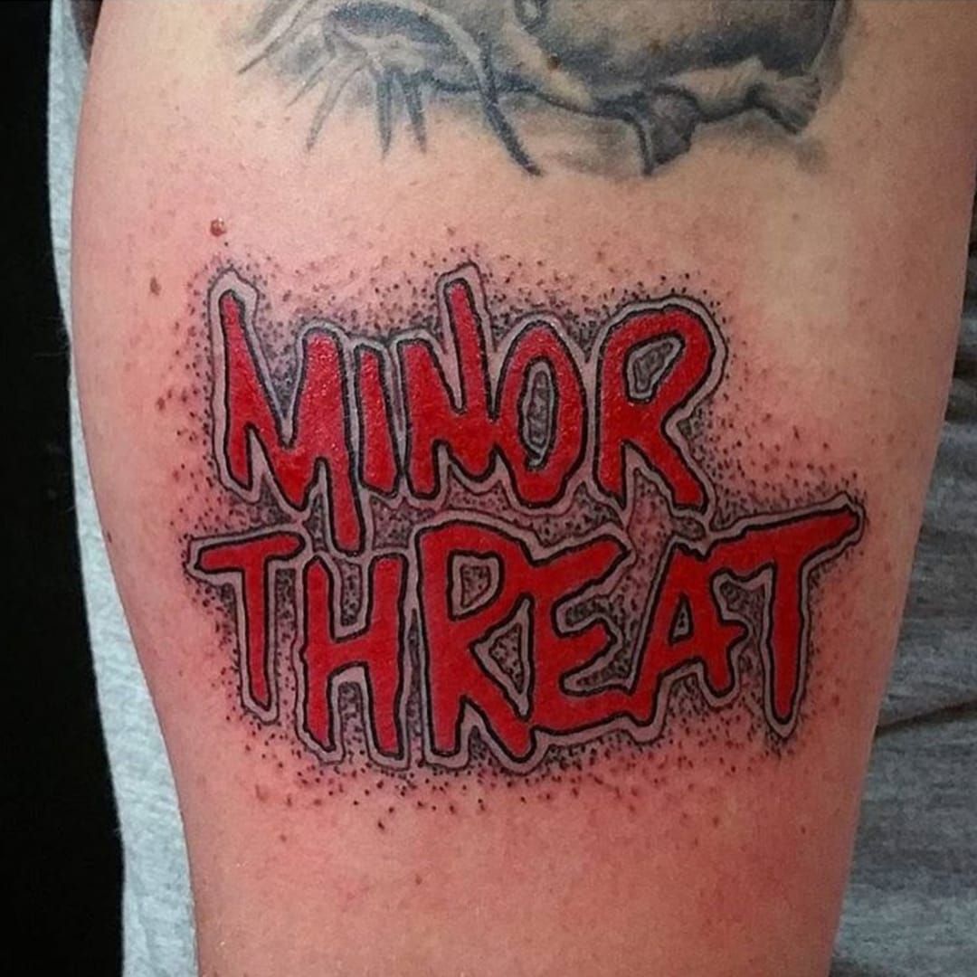 Got a Minor Threat tattoo yesterday  rstraightedge