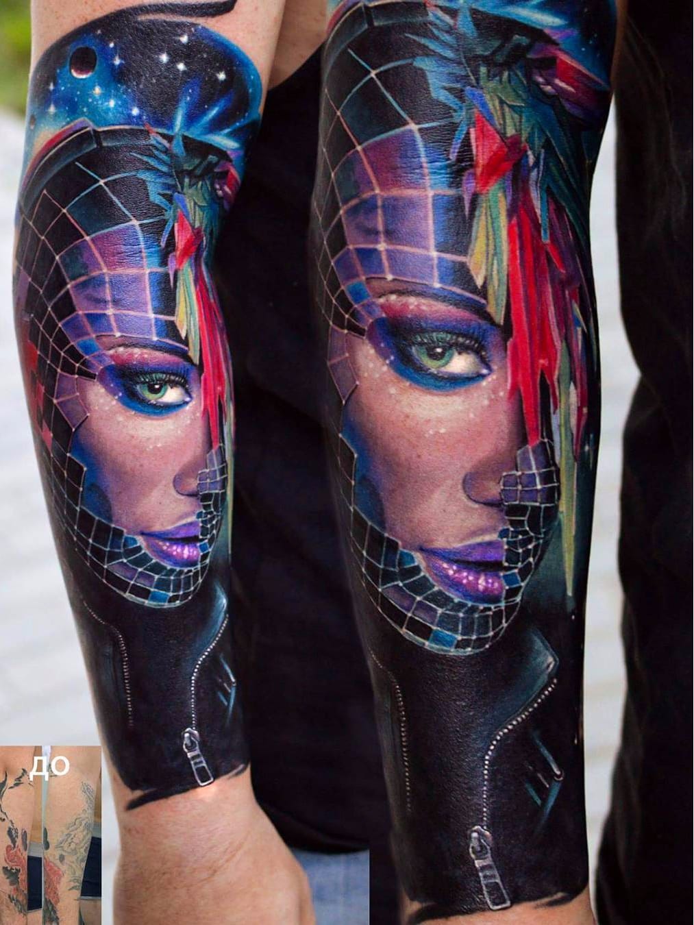 Cover up #VasilySuvorov #gringo #realismo #realism #realismocolorido #mulher #woman #girl #garota #galaxy #galaxya #universo #universe #cosmic #cosmica