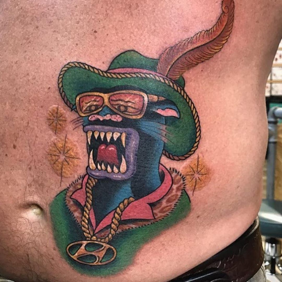 Bob Ross sucky panther  Panther tattoo Tattoos Skull tattoo