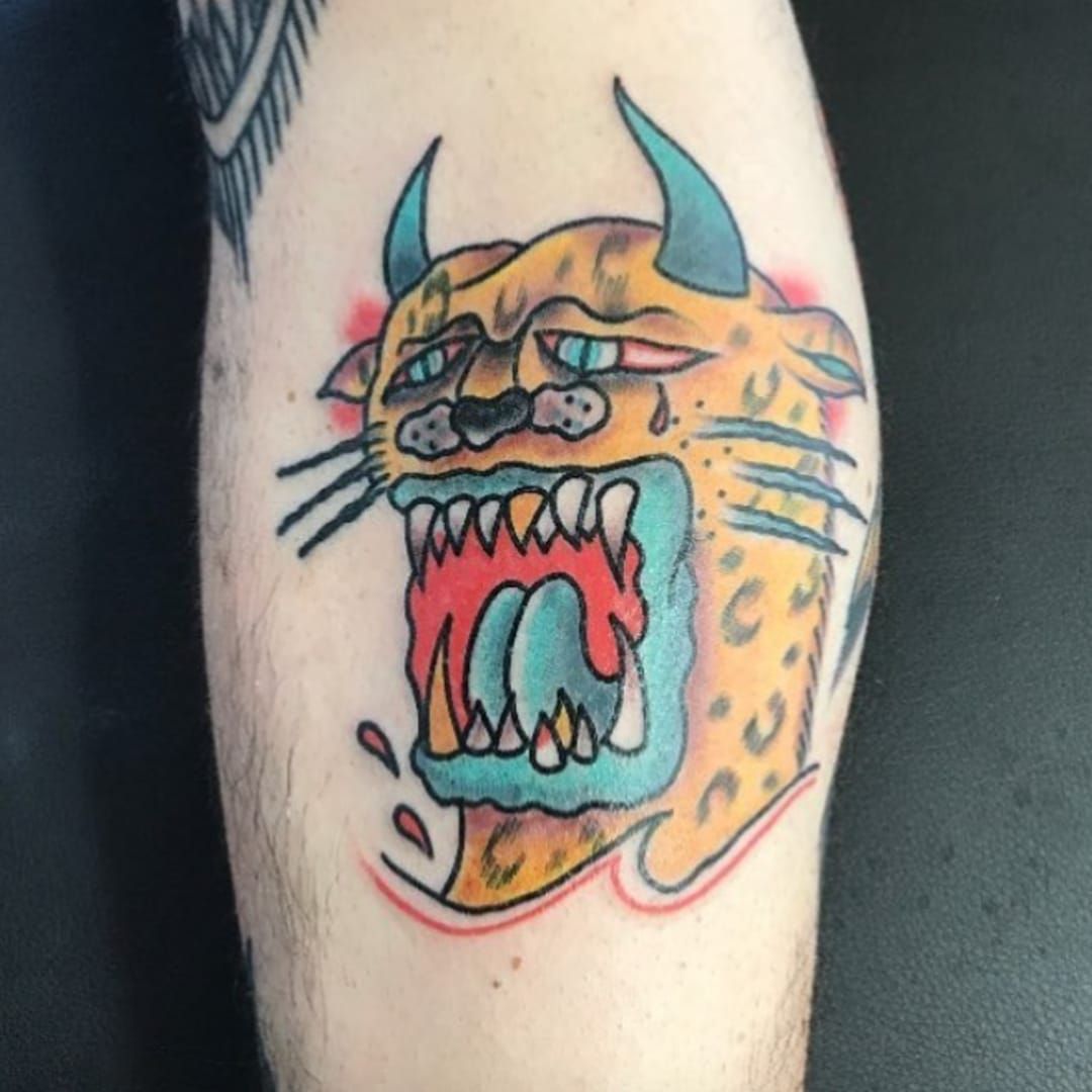 Mikko Raudus on Instagram Sucky Panther twist Thanks Mikko for funny  job tattoo tattoos fkironsxion kwadronc  Funny jobs Panther tattoo  Geometric tattoo