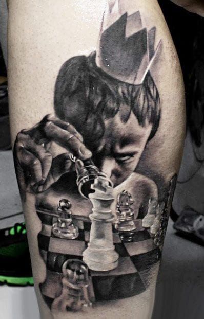 Nocturnal Tattoo Ink - @chueyquintanar Last night's tattoo session chess  game | Facebook