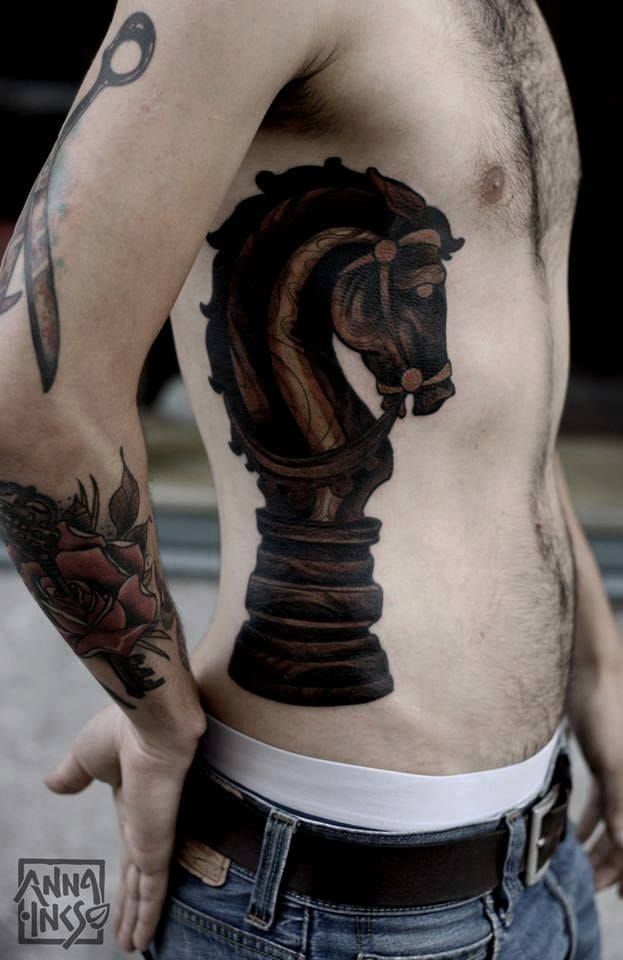 chess game inspired horse piece