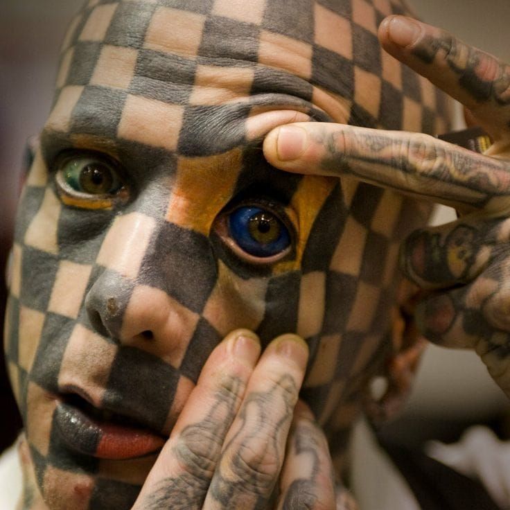 chess game inspired head piece