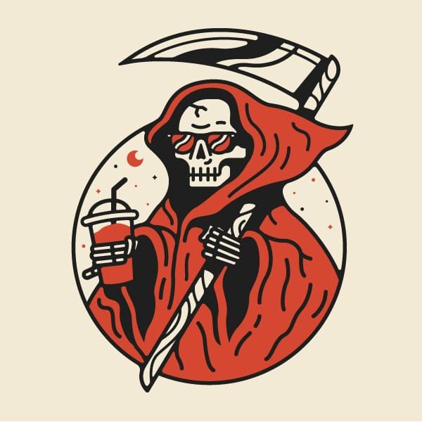 15 Tatuagens Do Funcionário Da Morte: O Ceifador