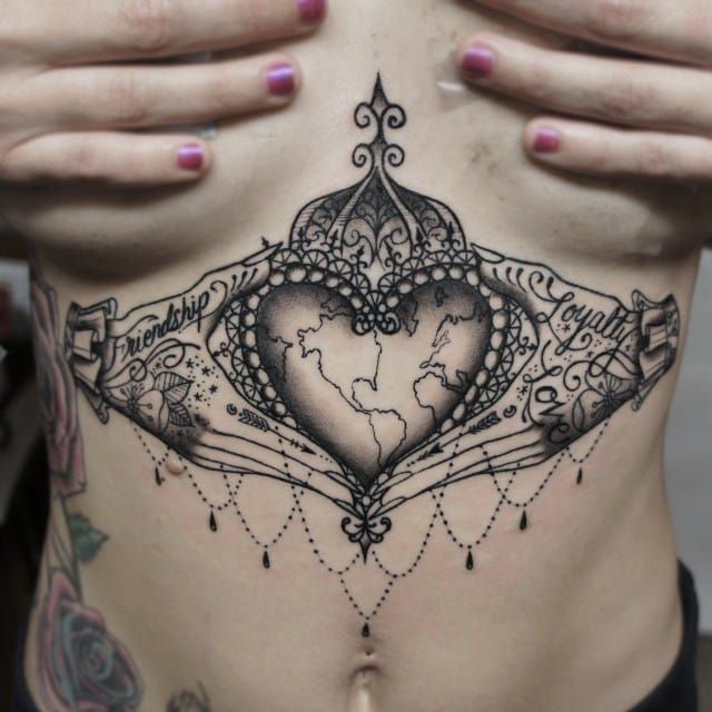 Top 9 Prettiest Claddagh Tattoo Designs  Styles At Life